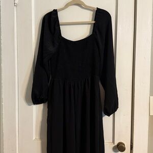 Elegant Black Long Sleeve Romper